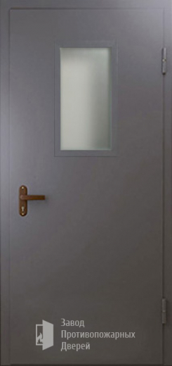 Фото двери «Техническая дверь №4 однопольная со стеклопакетом» в Можайску