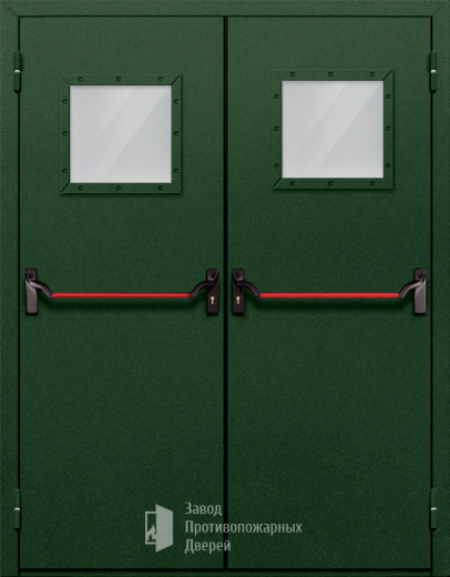 Фото двери «Двупольная со стеклом и антипаникой №59» в Можайску