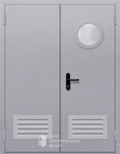 Фото двери «Двупольная с круглым стеклом» в Можайску