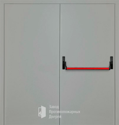 Фото двери «Двупольная глухая с антипаникой (2 створки) EI-30» в Можайску