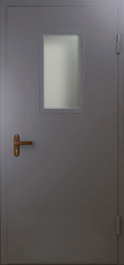 Фото двери «Техническая дверь №4 однопольная со стеклопакетом» в Можайску